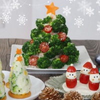 15分で簡単クリスマスツリー！冷凍ポテサラとブロッコリーを使った時短パーティーレシピ